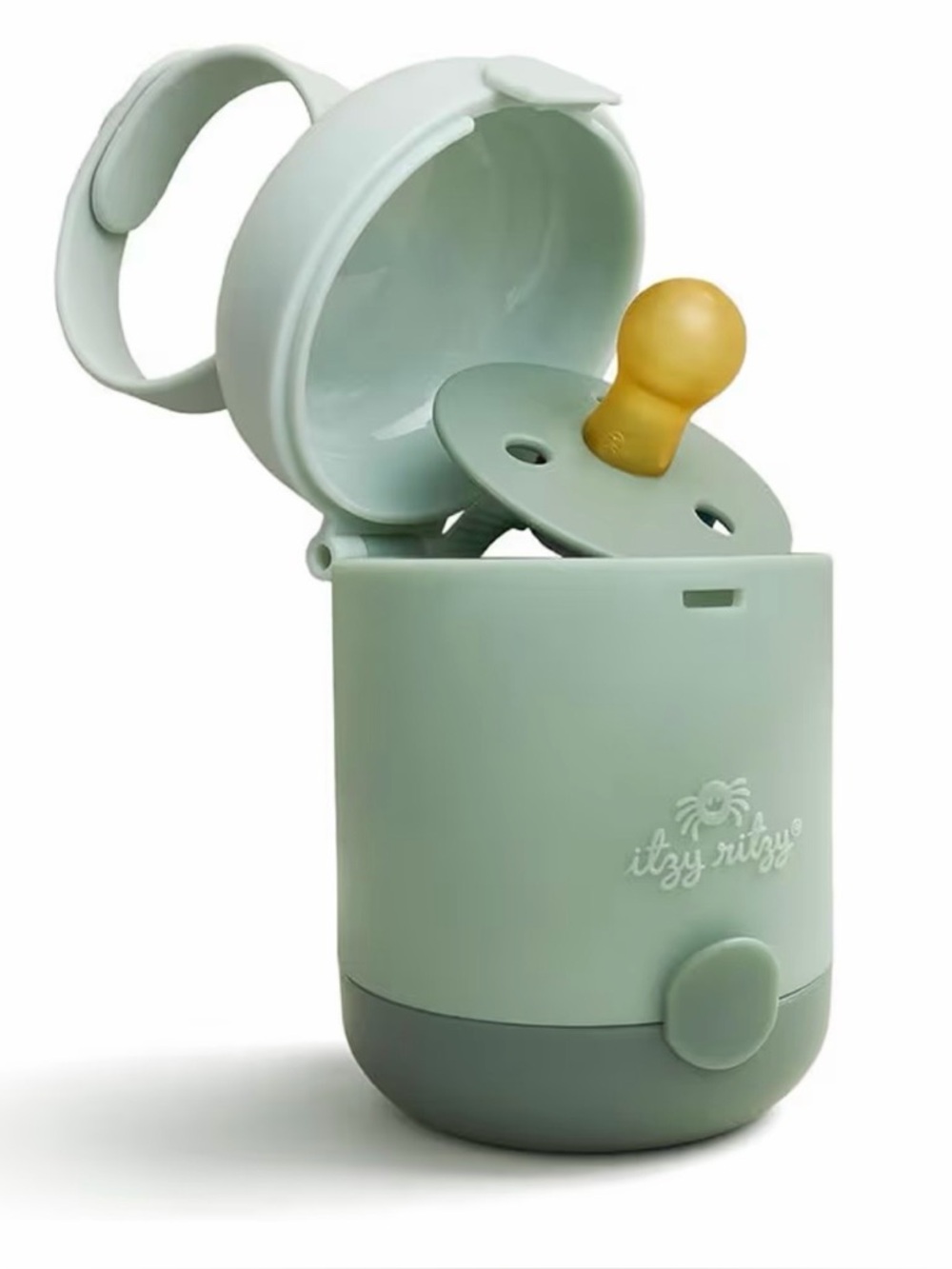 Itzy Ritzy Pacifier Holder Case in Sage Green (Pacifiers Not Included)